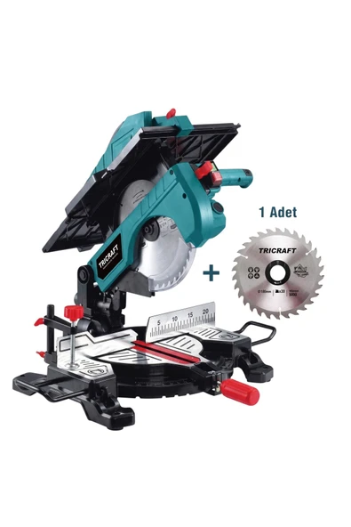 2000W Tablalı Gönye Kesme Makinesi 255 mm Ahşap Kesim Lazerli Profesyonel ürün görseli 1