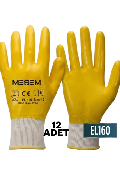 MESEM 12'Lİ Nitril İş Eldiveni Kokusuz İşçi Eldiveni EL160 Çoklu Paket ürün görseli 1