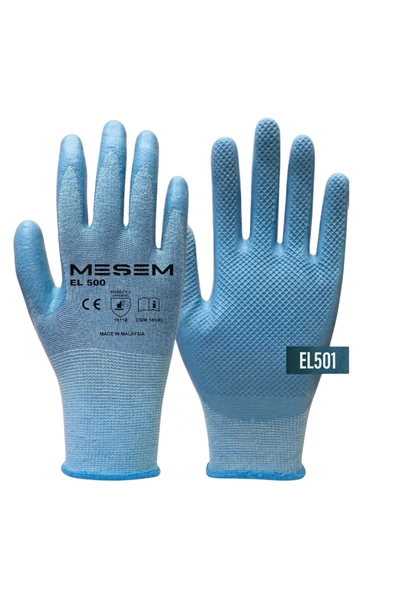 MESEM 12'Lİ Comfort İş Eldiveni Kokusuz Kaydırmaz İşçi Eldiveni ürün görseli 1