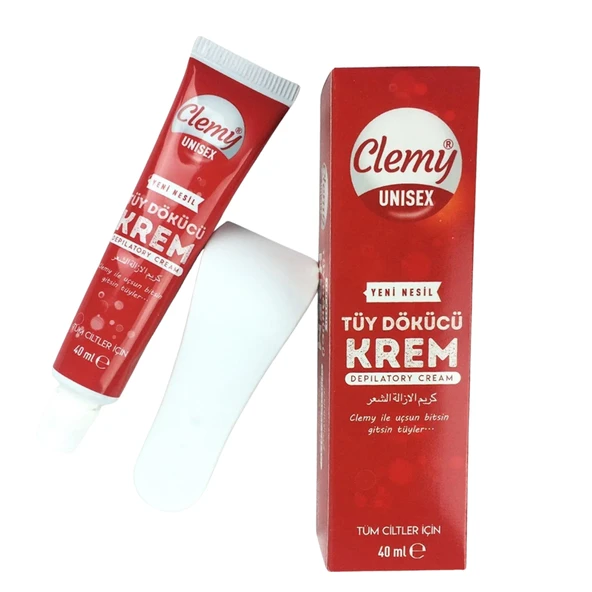 Clemy Unisex Tüm Ciltler İçin Tüy Dökücü Krem 40 ml ürün görseli 1