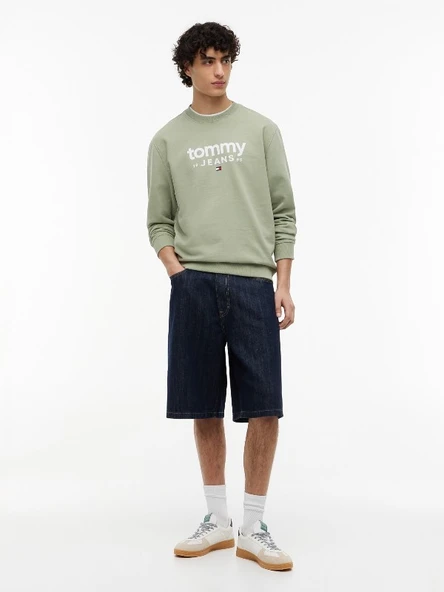 TJM GRAPHIC CREWNECK EXT Erkek Yeşil Sweatshirt - DM0DM23392 ürün görseli 1