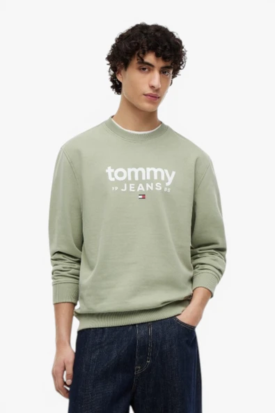 TJM GRAPHIC CREWNECK EXT Erkek Yeşil Sweatshirt - DM0DM23392 ürün görseli 1