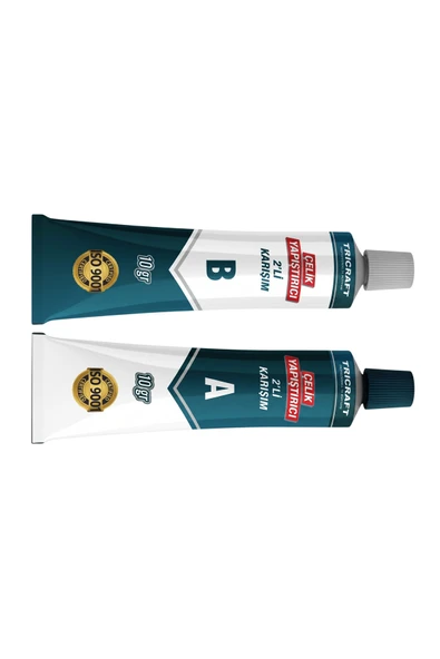 Çelik Yapıştırıcı 2'li Karışım 2x10 gr Güçlü Epoksi ürün görseli 1