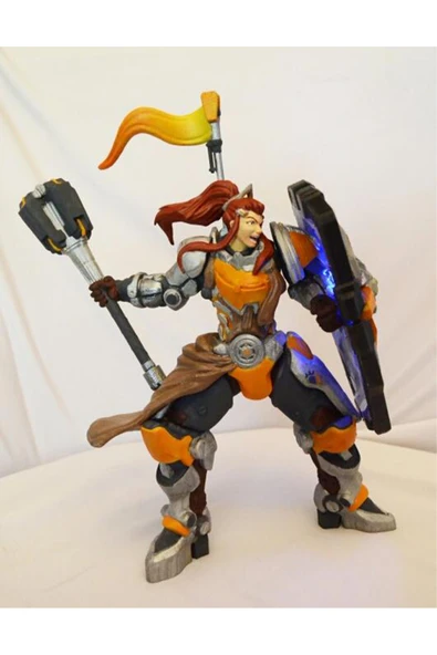 TuransoyCraft Overwatch Brigitte Figür Overwatch Brigitte Lindholm Figür Büyük Boy 25CM ürün görseli 1