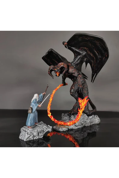TuransoyCraft Yüzüklerin Efendisi Gandalf Balrog Figür Yüzüklerin Efendisi Gandalf Figür 25CM Büyük Boy ürün görseli 1