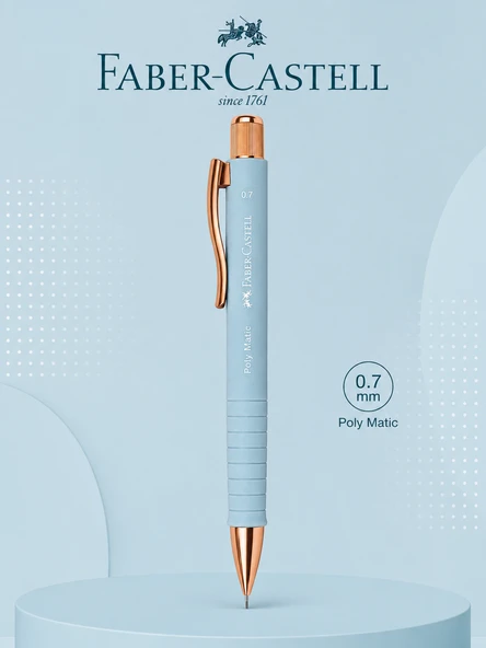 Faber-Castell Polymatic Gold Edition Versatil Kalem 0,7 Açık Mavi ürün görseli 1