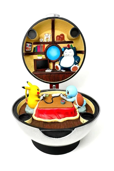 TuransoyCraft Pokeball Evi Figür Pokeball Snorlax Squirtle Pikachu Figür 25CM Büyük Boy ürün görseli 1