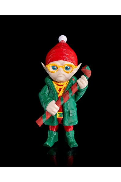 ALÇİN DİZAYN Yılbaşı Süsü Noel Baba Ekibi Twinkle Twister Obje 10CM ürün görseli 1