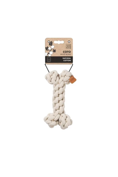 M-Pets Köpek Oyuncağı Örgü Kemik Beyaz 19 Cm ürün görseli 1