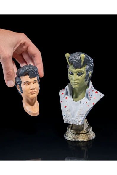 TuransoyCraft Uzaylı Elvis Presley Figürü 15CM ürün görseli 1