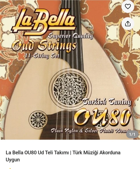 Ud teli OU80 profesyonel tel ud teli La Bella ürün görseli 1