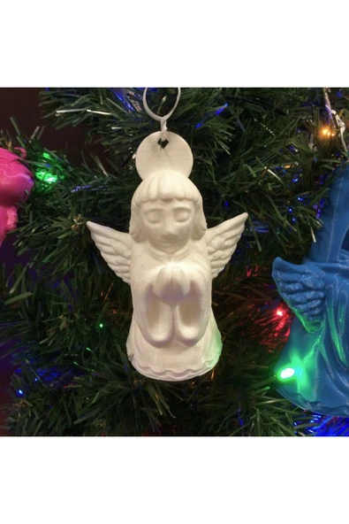 TuransoyCraft Melek Çam Ağacı Süsü Kanatlı Melek Yılbaşı Süsü ürün görseli 1