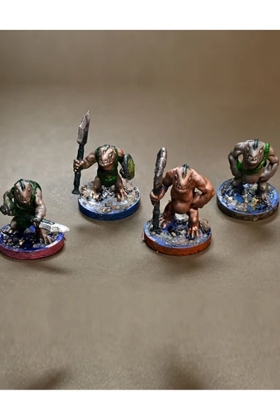 TuransoyCraft Forgotten Realms Kuo-toa Oyuncak 4 Parça ürün görseli 1