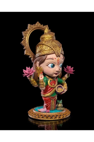TuransoyCraft Chibi Lakshmi Boyalı Fİgür - Resim 3