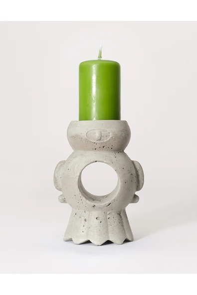 TuransoyCraft Birdst Fütüristik Mumluk Büyük Boy 20 CM Dekoratif Sert Plastik Fütüristik Mumluk ürün görseli 1