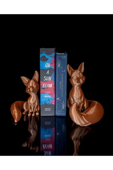 TuransoyCraft Zootopia Tilki Kitap Tutucu 2'li Tilki Kitap Desteği 18CM ürün görseli 1