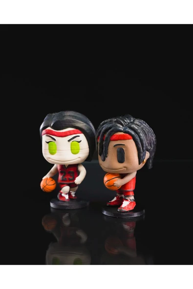 TuransoyCraft Basketbolcu Çift Sevgililer Günü Hediyesi Dekoratif Obje 13CM ürün görseli 1