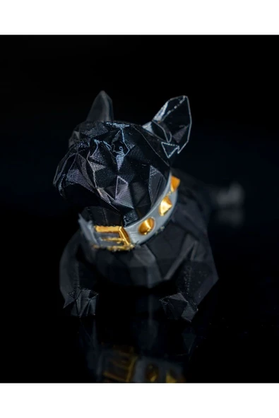 TuransoyCraft Dennis Tasmalı French Bulldog Dekoratif Obje 14CM ürün görseli 1