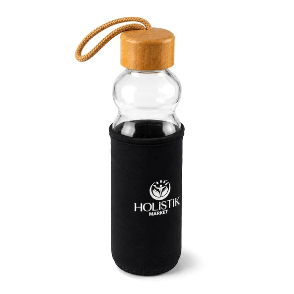 Kılıflı Cam Su Matarası | 400 ml - Resim 4