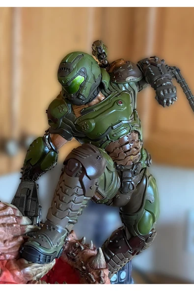 TuransoyCraft Doom Slayer Figür Doomguy Obje Doom Cacodemon Figür 65CM Dev Boy - Resim 4