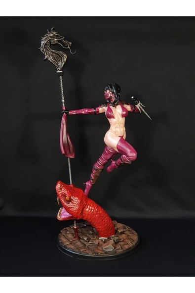 TuransoyCraft Mortal Kombat Mileena Figür Mortal Kombat Mileena Obje Büyük Boy 25CM ürün görseli 1