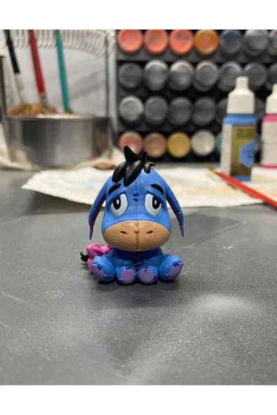 TuransoyCraft Winnie The Pooh İyor Boyalı Figür Oyuncak İyor 10CM ürün görseli 1