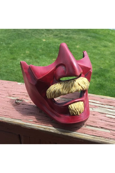 TuransoyCraft For Honor Kensei Maske Cosplay Samuray Maske Giyilebilir ürün görseli 1