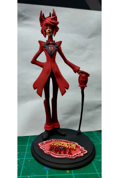 TuransoyCraft Hazbin Hotel Alastor Figür The Radio Demon Figür 25CM Büyük ürün görseli 1