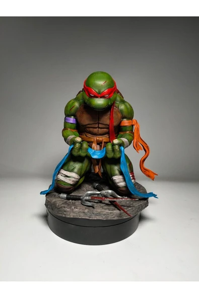 TuransoyCraft Ninja Kaplumbağalar Raphael Veda Figür TMNT Raphael Figür 25CM Büyük Boy ürün görseli 1