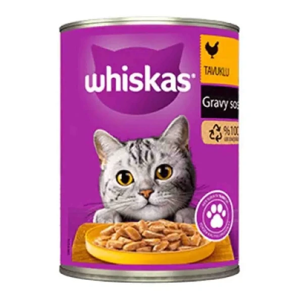 Whiskas Kedi Yaş Maması Tavuklu 400 G ürün görseli 1