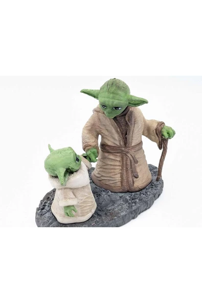 TuransoyCraft Starwars Yoda ve Grogu Figür Starwars Yoda Figür 18CM Büyük Boy ürün görseli 1