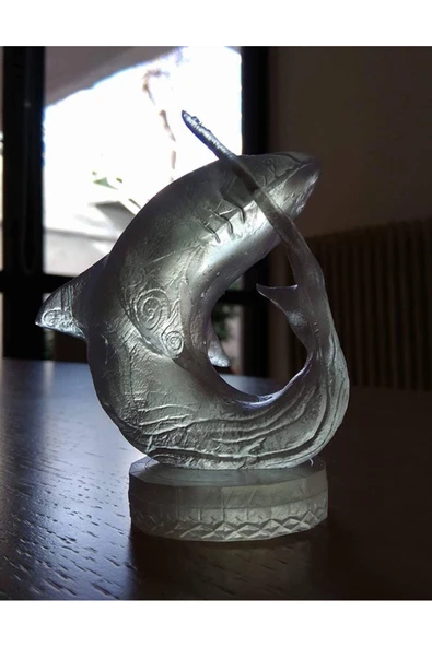 TuransoyCraft Köpek Balığı Dekoratif Obje Shark Figür Büyük Boy 25CM ürün görseli 1
