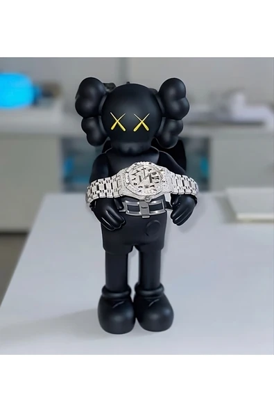 TuransoyCraft Kaws Saat Standı Kaws Saat Tutacağı Kaws Boyalı Figür Büyük Boy 20CM ürün görseli 1