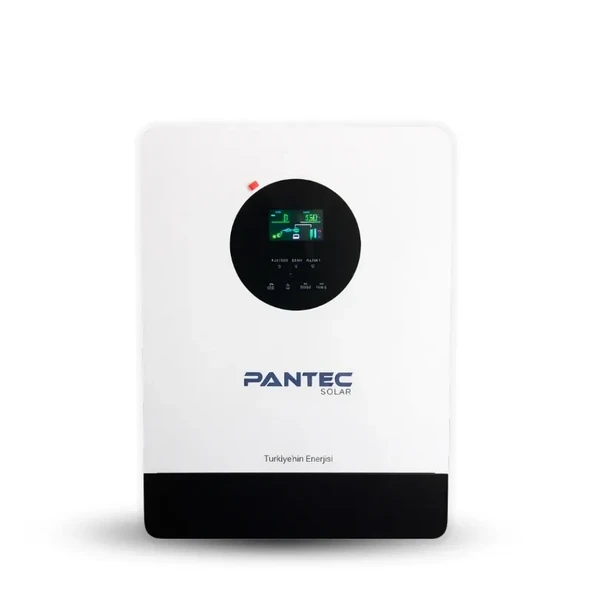 Pantec 3KW Yüksek Voltaj Tam Sinüs Akıllı İnverter 24V 100A MPPT Şarjlı İnverter ürün görseli 1