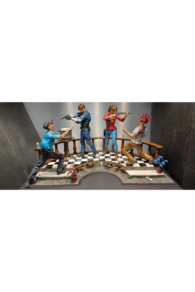 TuransoyCraft Resident Evil 2 Istila Diorama 8k Uhd Detay Boyalı Figür (MEGA BOY) ürün görseli 1