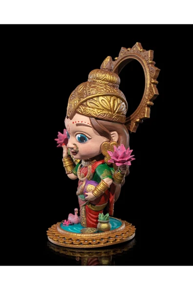 TuransoyCraft Chibi Lakshmi Boyalı Fİgür - Resim 4