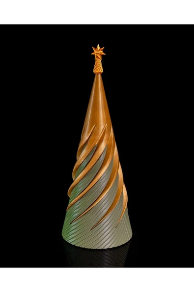 TuransoyCraft Yılbaşı Süsü Modern Çam Ağacı Dekoru 19CM Büyük Boy ürün görseli 1