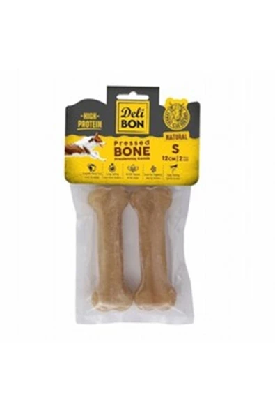 Delibon Köpek Ödül Pres Kemik Naturel (S) 2Li 12Cm ürün görseli 1