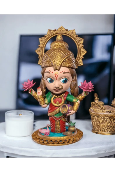 TuransoyCraft Chibi Lakshmi Boyalı Fİgür - Resim 2