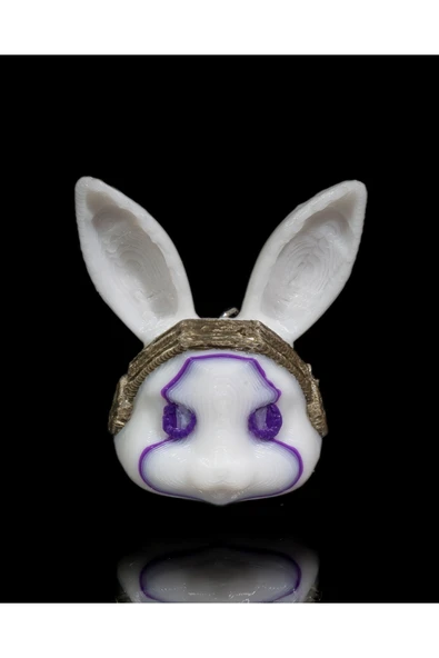 TuransoyCraft Cyberpunk Bunny Keychain Anahtarlık ürün görseli 1