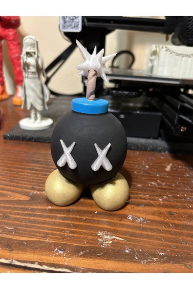 TuransoyCraft Kaws Bomba Boyalı Figür 15CM - Resim 3