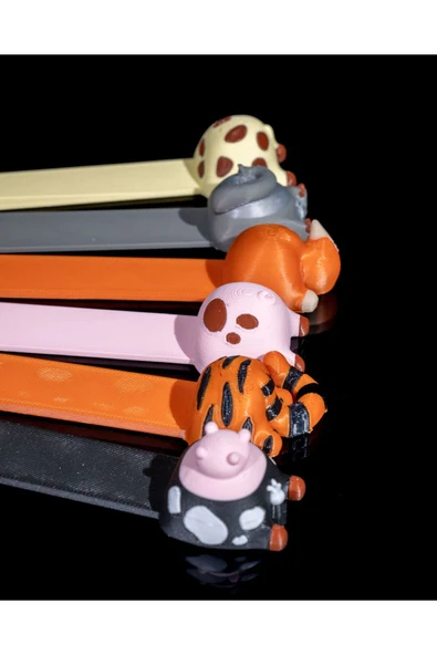 TuransoyCraft Hayvanlar Alemi Kitap Ayracı Seti 6 Parça 15CM ürün görseli 1
