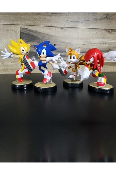 TuransoyCraft Sonic Takımı Team Sonic 4'lü Set (13'er CM) Figür Seti Oyuncak ürün görseli 1