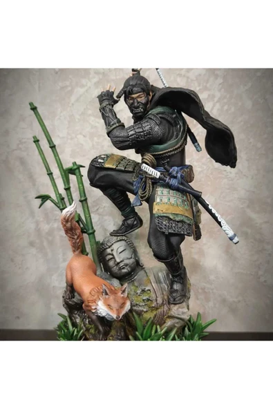 TuransoyCraft Ghost of Tsushima Jin Sakai Figürü Ghost of Tsushima Hayalet Meijin 25CM Büyük Boy ürün görseli 1