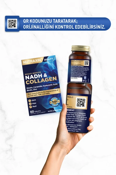 Nutraxin NADH & Collagen 60 Tablet - Resim 3