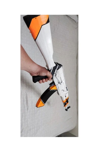TuransoyCraft AK-47 Kalashnikov CS GO V2 DEKOR 1/1 ÖLÇEK GERÇEK BOY (OYUNCAK DEĞİLDİR ÇALIŞMAZ DEKORDUR) ürün görseli 1