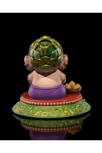 TuransoyCraft Chibi Ganesh Boyalı Fİgür - Resim 6