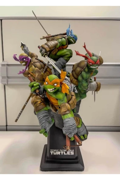 TuransoyCraft Ninja Kaplumbağalar Figür TMNT Obje 25CM Büyük Boy ürün görseli 1