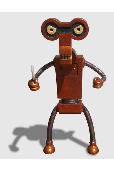 TuransoyCraft Futurama Roberto Boyalı Figür 15CM ürün görseli 1