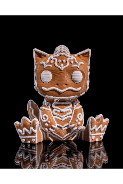 TuransoyCraft Yılbaşı Süsü Ejderha Yılbaşı Süsü Zencefilli Kurabiye Ejderha 8CM ürün görseli 1